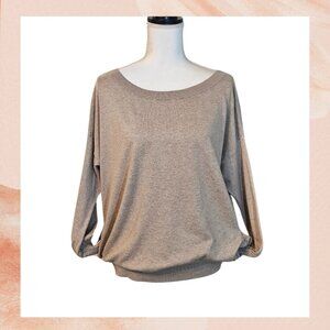 Victoria's Secret Light Taupe Relaxed Fit Open Cut-Out Back Sweater